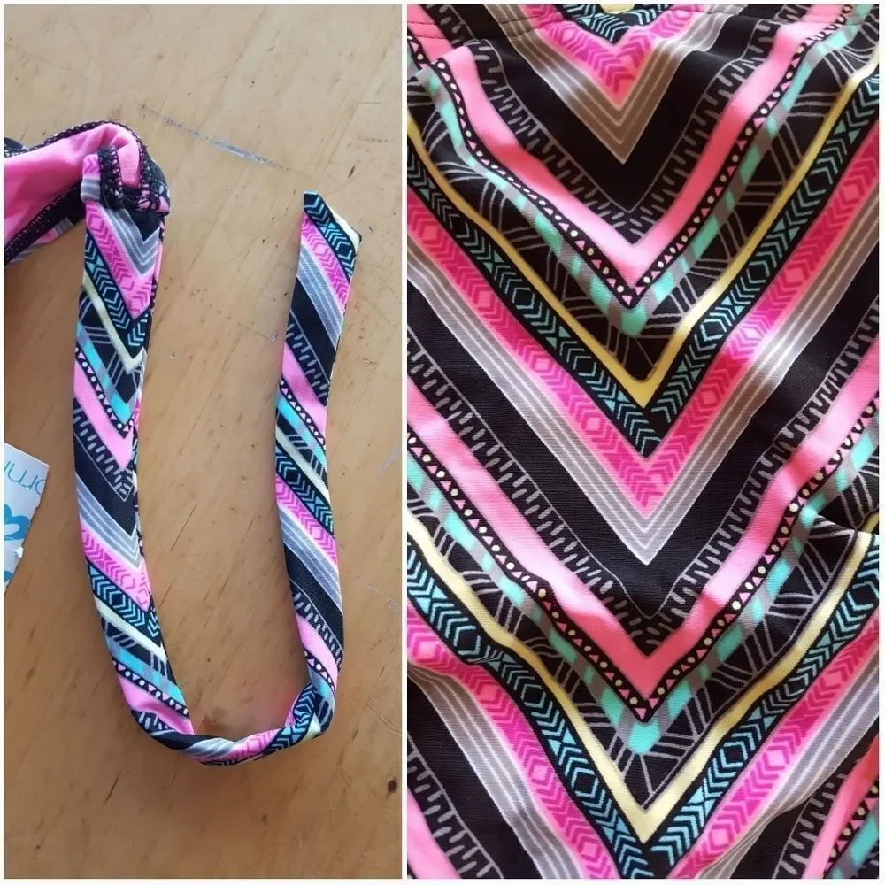 California Waves Strapless Bikini Sz M